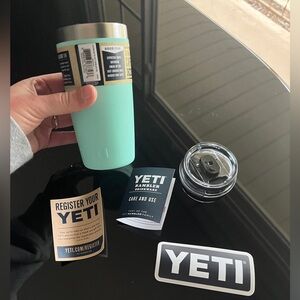 NEW Yeti Rambler 10oz tumbler Seafoam cup vacuum RETIRED SIZE STYLE green blue